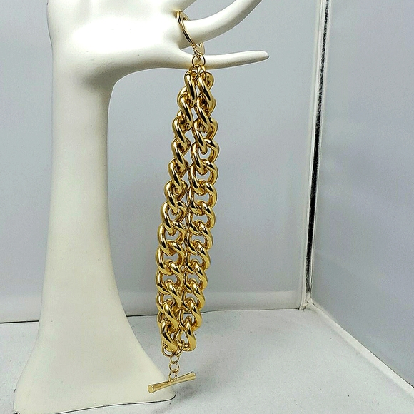 Bijou Drive  double link gold bracelet - Picture 4 of 5
